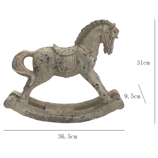 ANTIQUE FINISH ROCKING HORSE