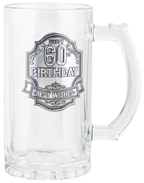 60 BADGE BEER STEIN