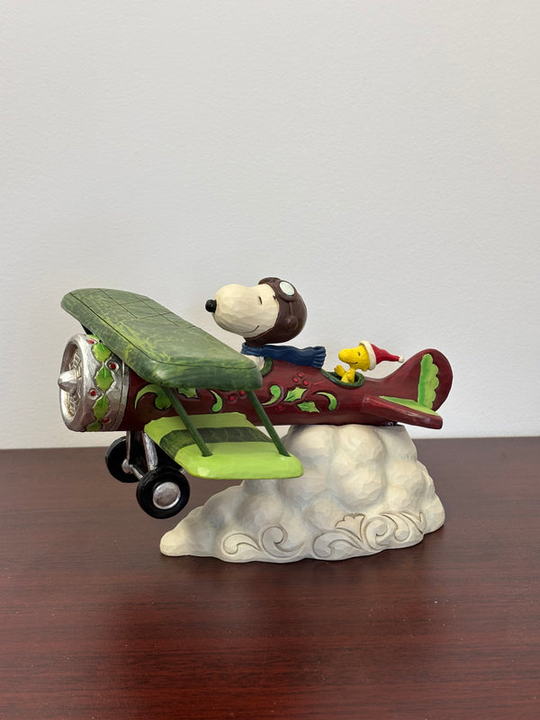 Peanuts by Jim Shore - Snoopy Flying Ace Plane