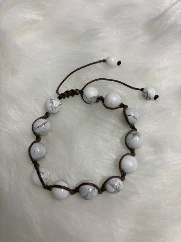 Howlite Threaded Bracelet
