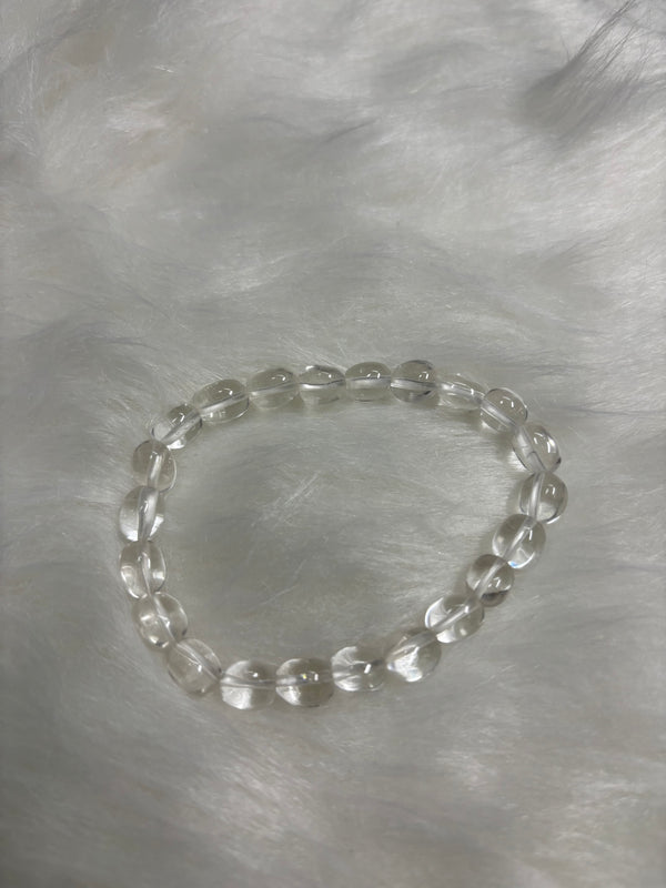 Clear Quartz Elastic Bracelet