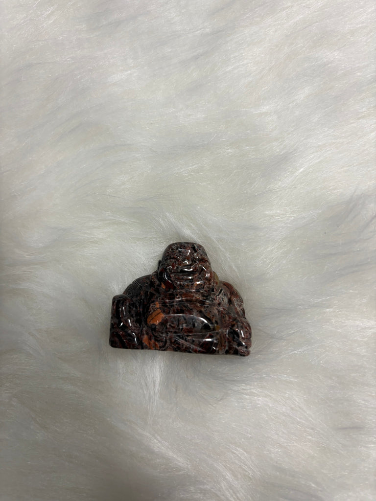 Leopard Skin Jasper Buddha