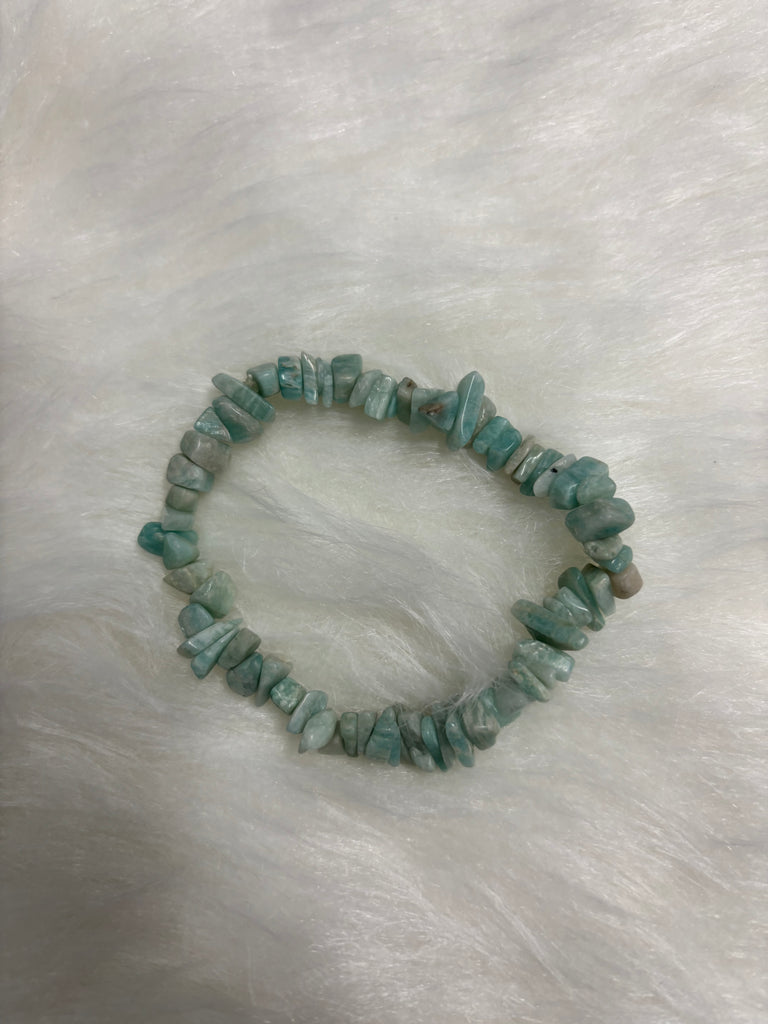 Amazonite Crystal Chip Bracelet