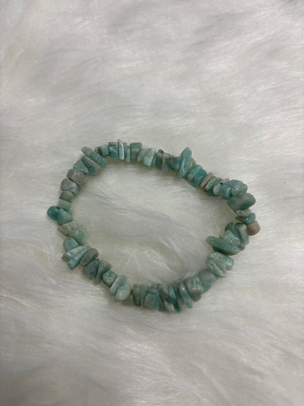Amazonite Crystal Chip Bracelet