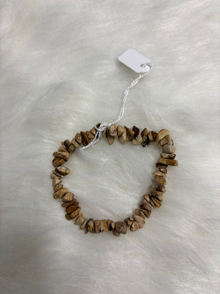 Picture Jasper Crystal Chip Bracelet