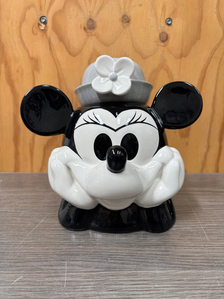 Disney Ceramics Cookie Jar - Minnie Mouse Black & White