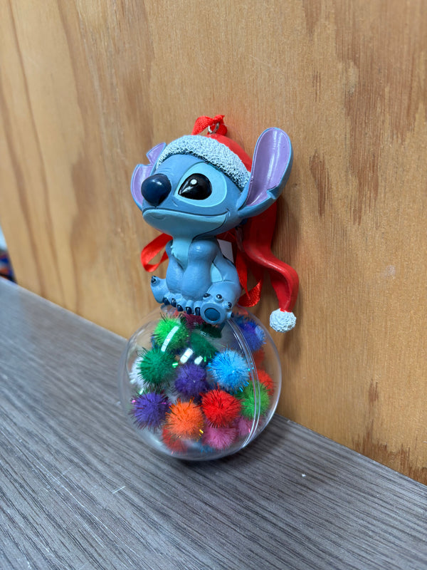 Disney Christmas By Widdop and Co Hanging Ornament - Stitch On A Bauble