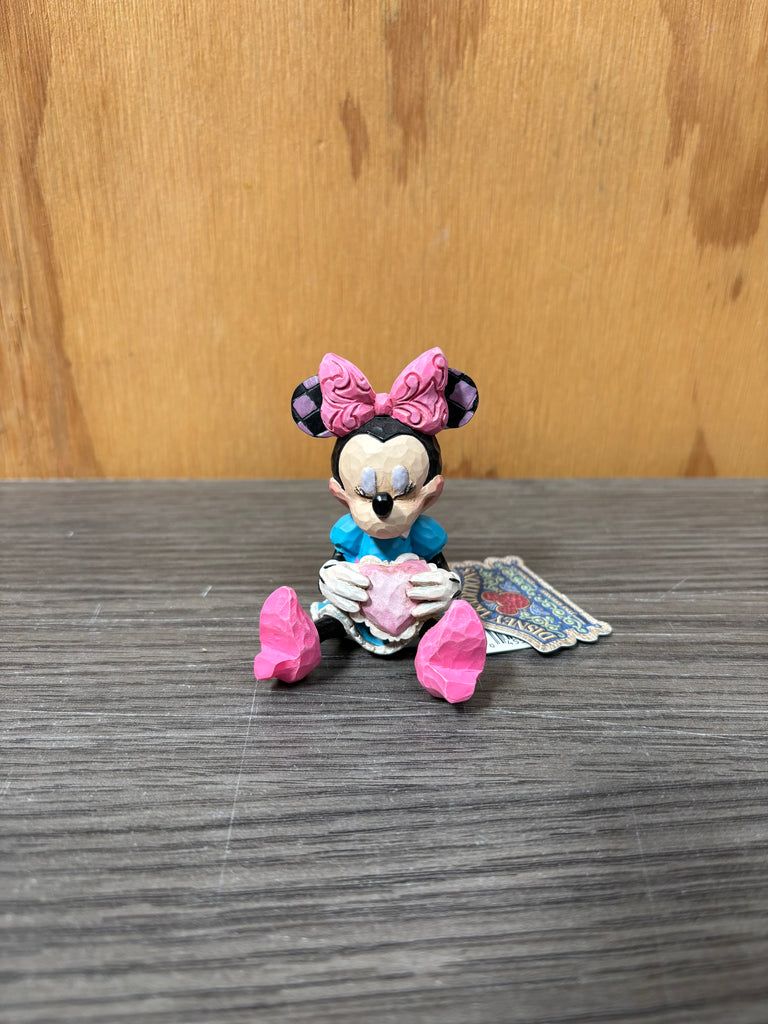 Jim Shore Disney Traditions - Minnie Mouse with Heart Mini Figurine