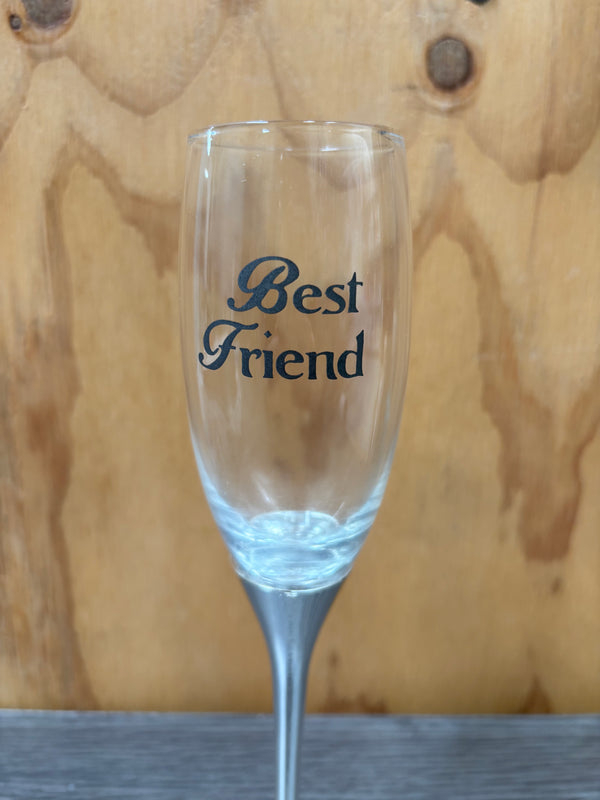 Best Friend - Champagne Glasses Red Boxes