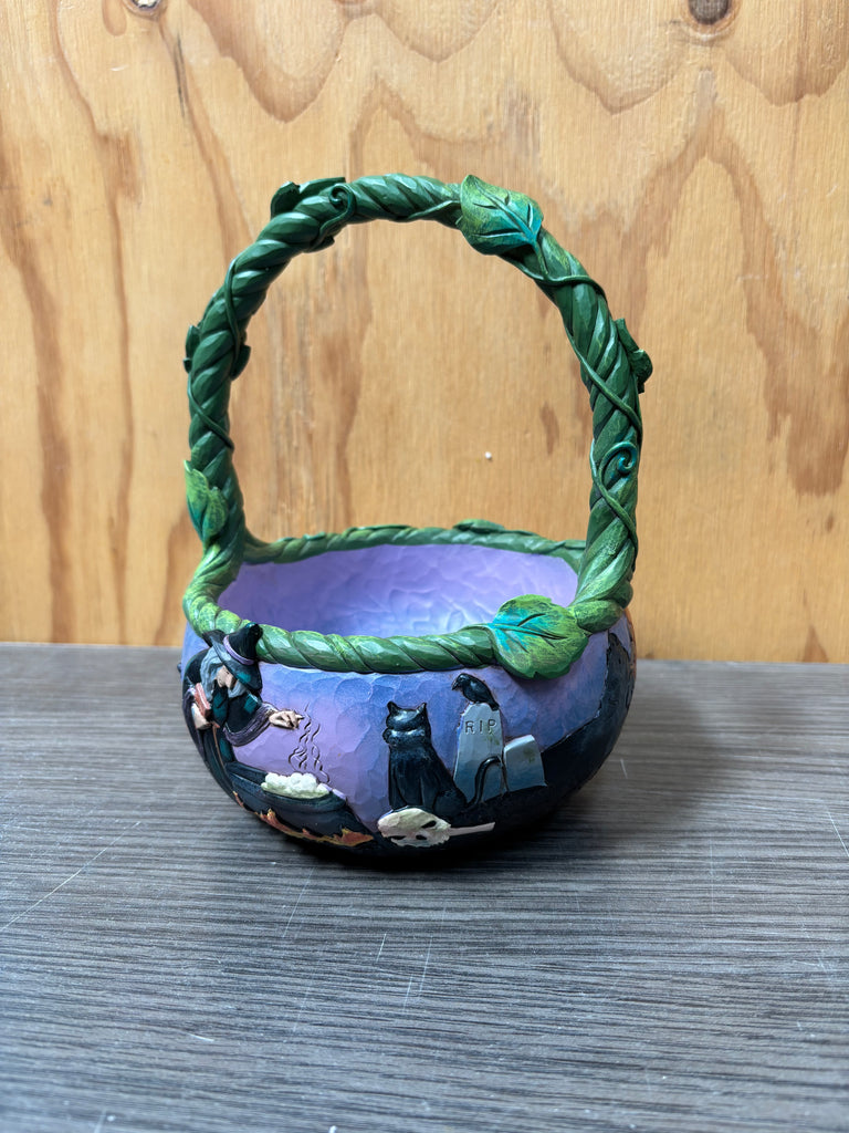 Jim Shore Heartwood Creek Halloween - Halloween Basket