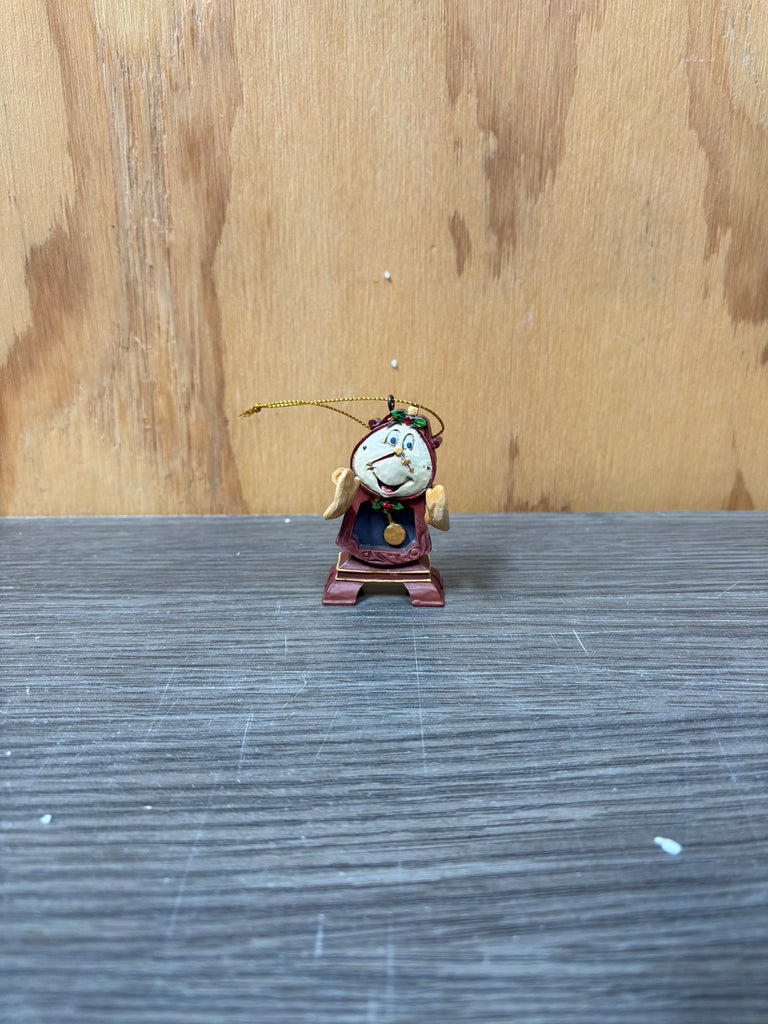 Jim Shore Disney Traditions - Beauty & the Beast - Cogsworth Hanging Ornament