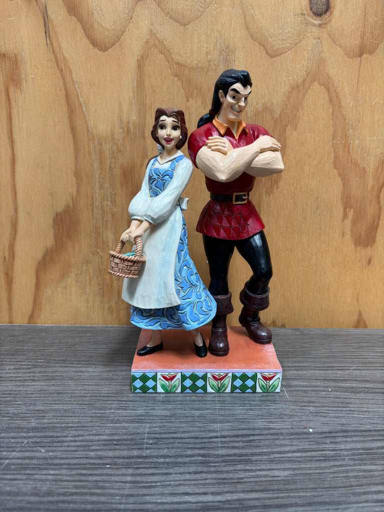 Jim Shore Disney Traditions - Good Vs Evil - Belle Vs Gaston