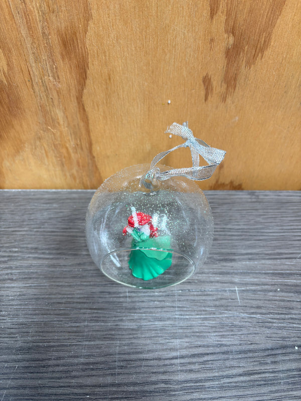 Disney Princess Ariel  3D Glass Christmas Bauble