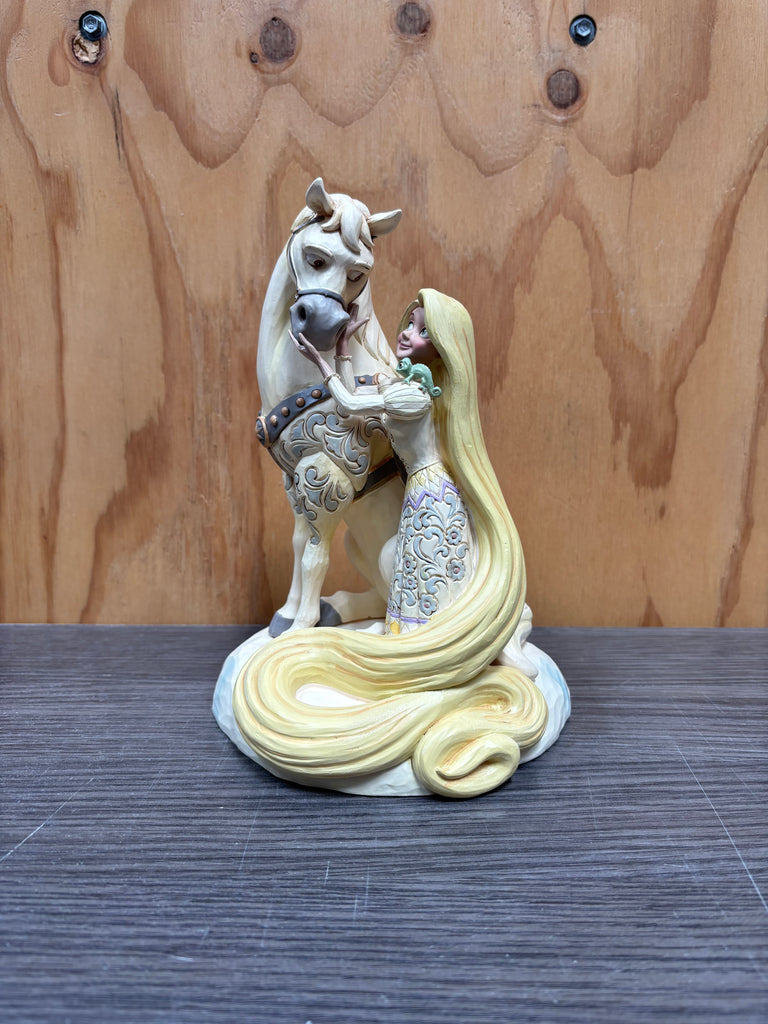 Jim Shore Disney Traditions - Tangled Rapunzel - Innocent Ingenue White Woodland