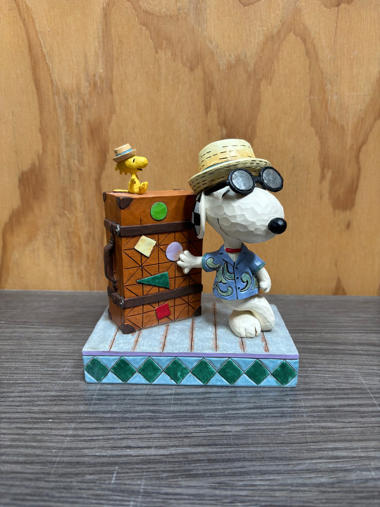 Peanuts by Jim Shore - Snoopy & Woodstock Traveling Pals