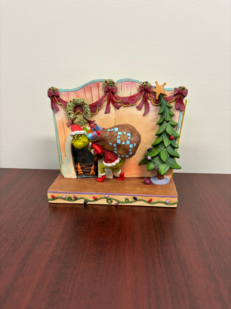 Dr Seuss The Grinch by Jim Shore - Grinch Stealing Presents Storybook