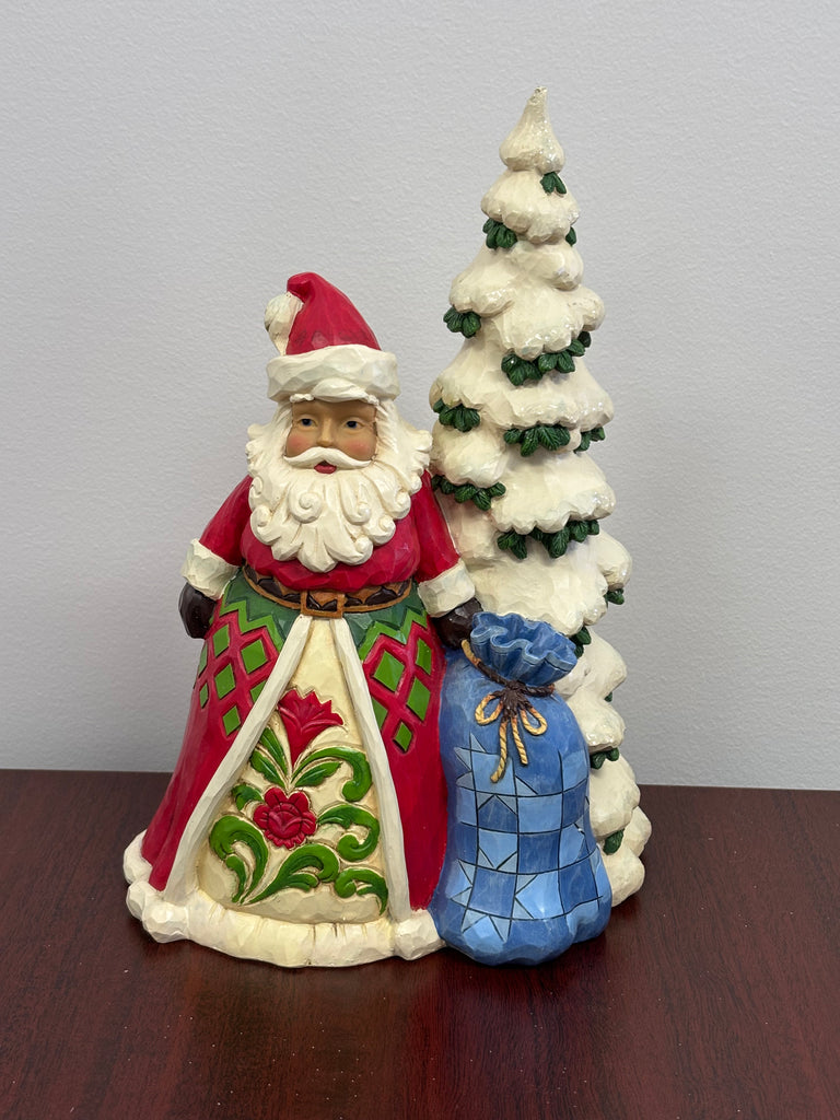 Jim Shore Heartwood Creek - Santa With Tree