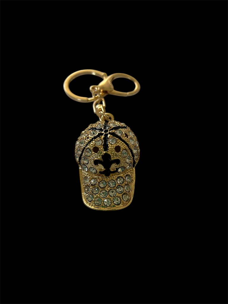 Bling Baseball Cap Keyring