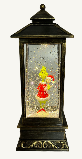 LED Water spinning Lantern Grinch & Cindy Lou