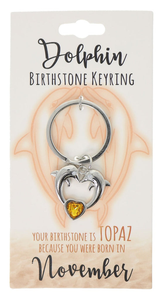 Birthstone Keyring- November