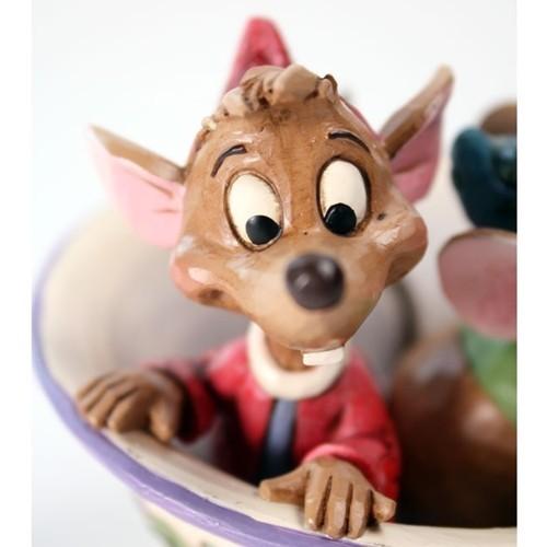 Jim Shore Disney Traditions - Jaq And Gus In Teacup For Two Figurine
