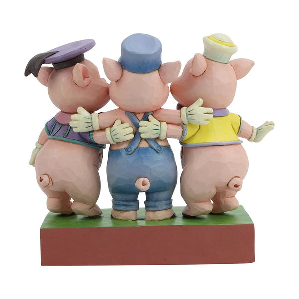 Jim Shore Disney Traditions - Silly Symphony Three Little Pigs - Squealing Siblings