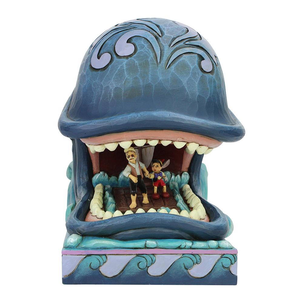Jim Shore Disney Traditions - Monstro, Gepetto And Pinocchio - A Whale Of A Whale