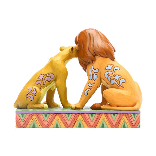 Jim Shore Disney Traditions - Simba And Nala Snuggling - Savannah Sweethearts