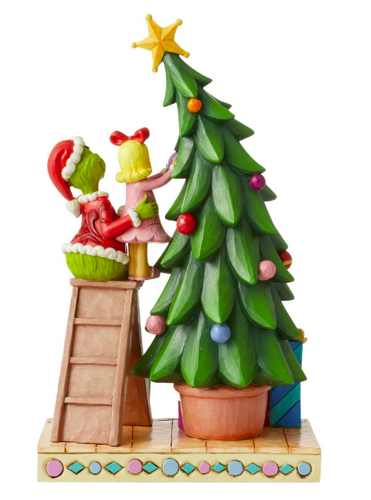 Grinch by Jim Shore - 26cm Grinch and Cindy Decorating Tree