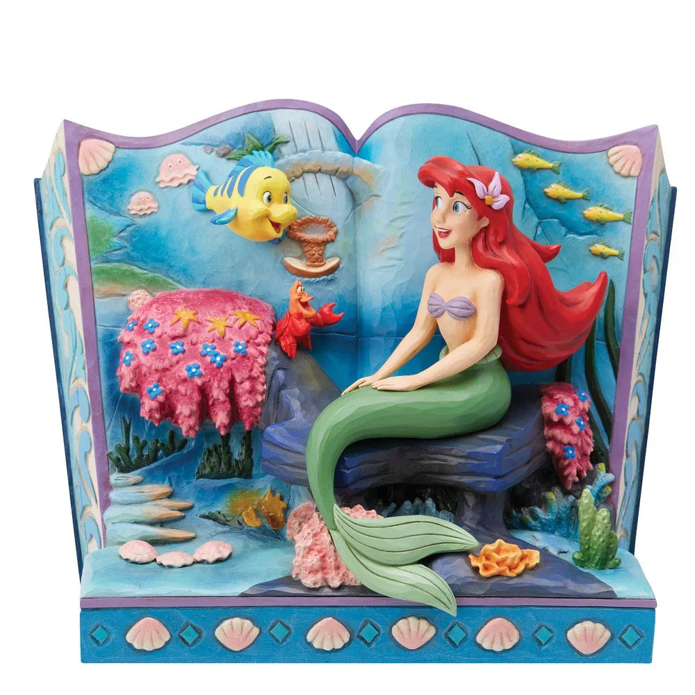 Jim Shore Disney Traditions: The Little Mermaid Storybook Figurine