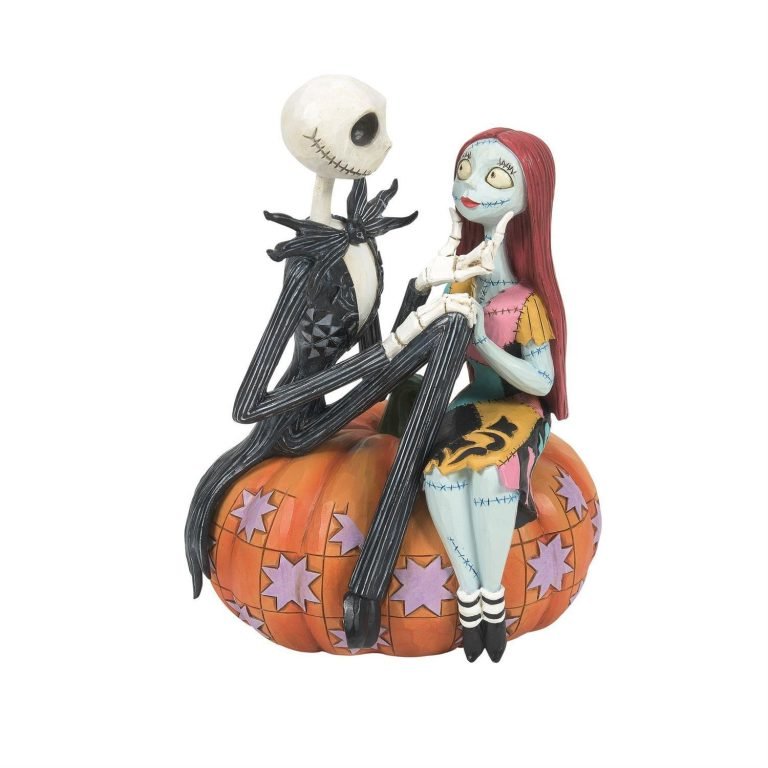Disney Traditions - 16cm/6.4" Jack & Sally on Pumpkin
