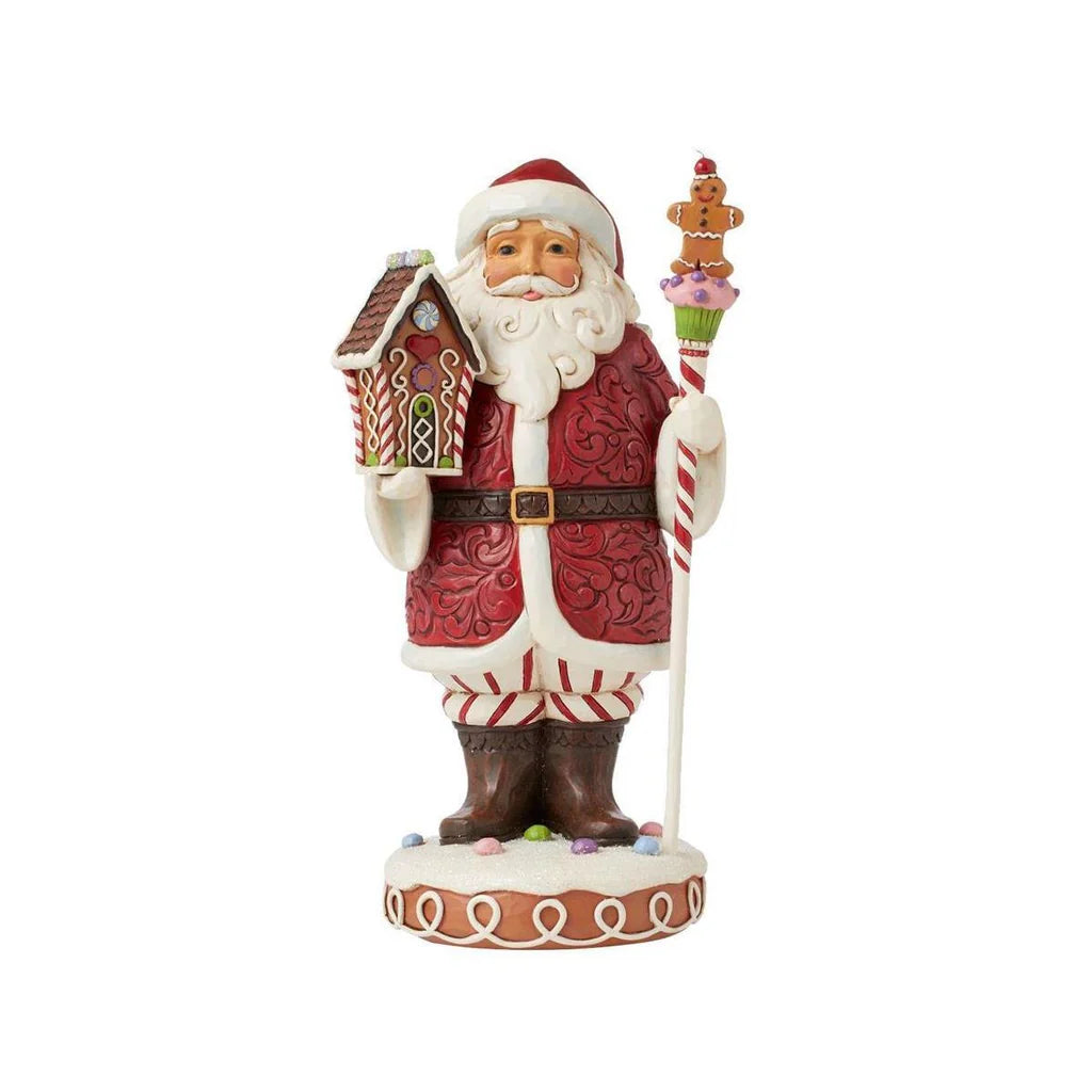 Jim Shore Heartwood Creek - 25cm Gingerbread Santa with Staff